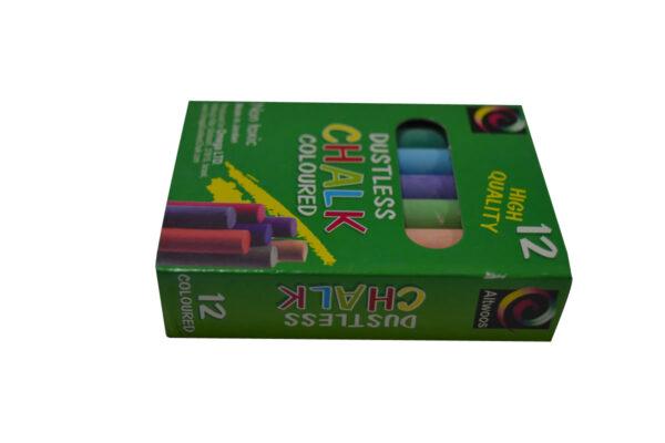 Omega Dustless Chalk Coloured 12 pieces