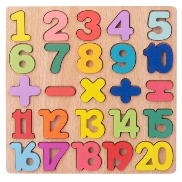 NUMBER WOODEN PUZZLE SMALL