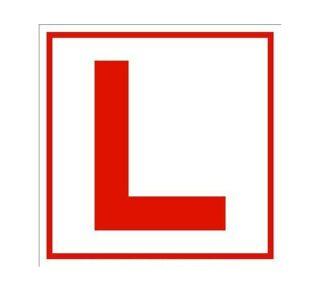 Pair of L Plate Label(Learner Sticker)